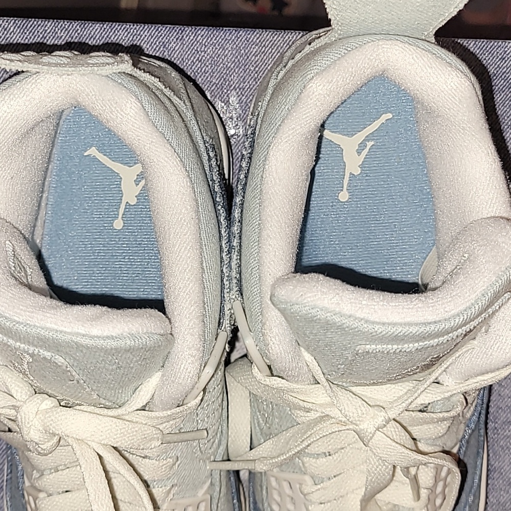 Women's Air Jordan 4 Retro Denim - Picture 7 of 8